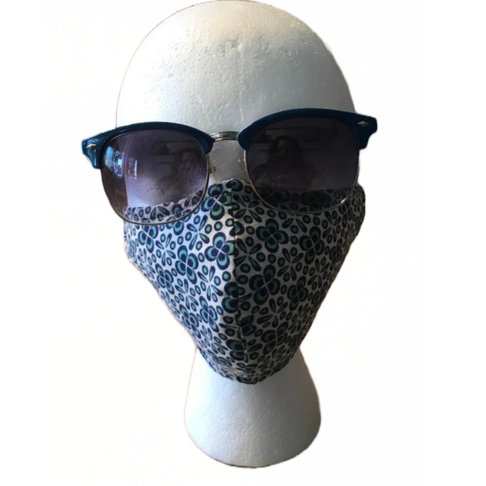 WOMEN'S "DOILY GROOVE" COTTON-BLEND FACE MASK